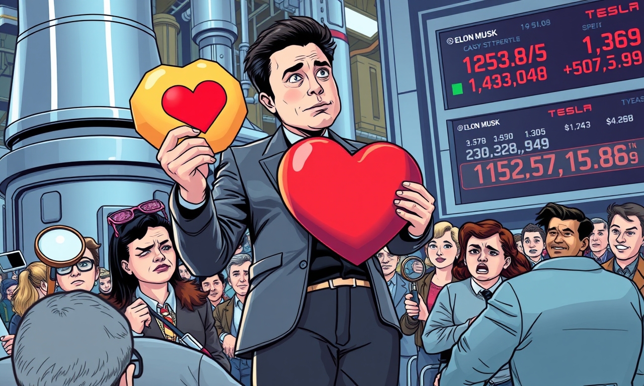 Elon Musk posts heart emoji and US flag