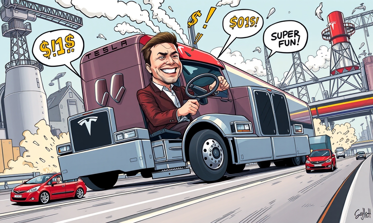 Tesla Semi: Musk calls 40-ton truck "super fun"