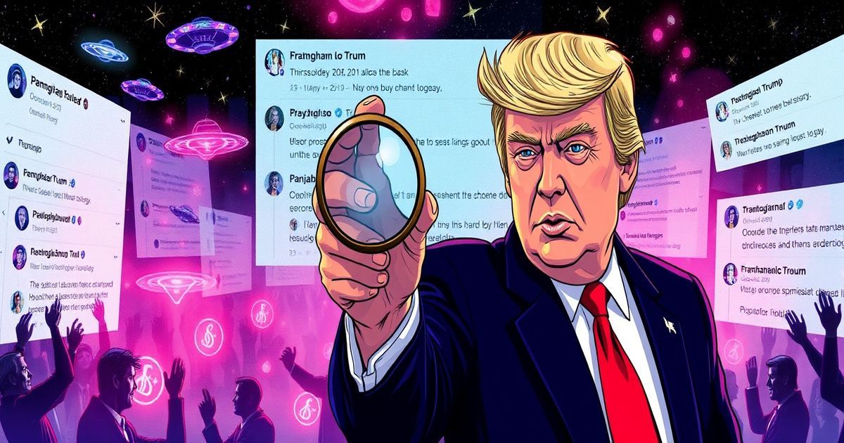 Trump Posts Mysterious Image – Internet Speculates on Hidden Message